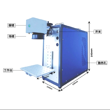 可樂瓶激光打標(biāo)機，專屬定制LOGO圖案手持式