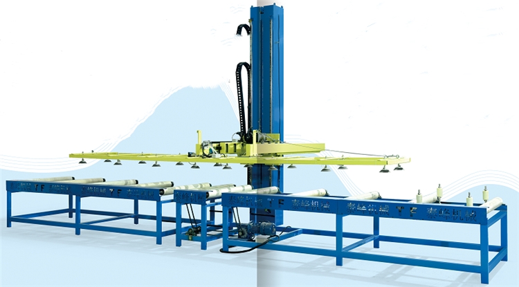 全自動(dòng)玻鎂巖棉板堆垛機(jī) 吸盤式彩鋼凈化板碼垛機(jī)設(shè)備