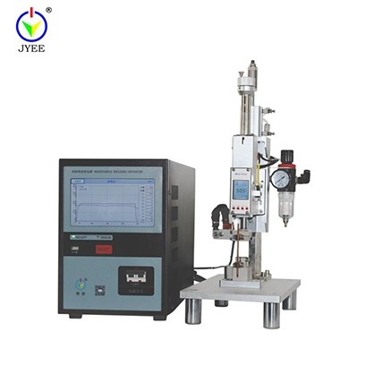 碳刷焊接機 多股編織銅線與端子焊接中頻點焊電源 廣州精源JYEE