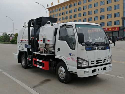 國(guó)六 慶鈴餐廚垃圾車餐廚垃圾車|桶裝餐廚垃圾車|泔水車|自裝卸式泔水車