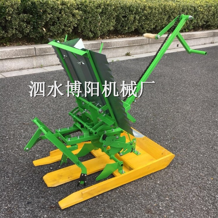 博陽兩行小型手搖插秧機 步退是兩行水稻種植機 好操作價位低