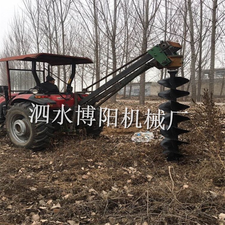 新款拖拉機挖坑機挖樹坑植樹?挖坑機?栽樹打窩機加工拖拉機帶動