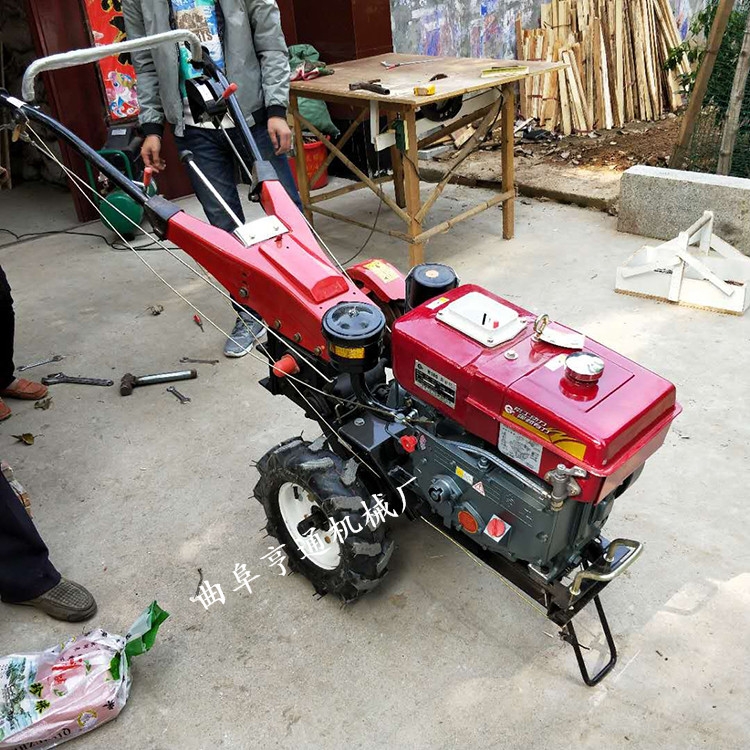 農(nóng)用柴油 旋耕機翻土機 電啟動柴油微耕機 菜園四驅微耕機