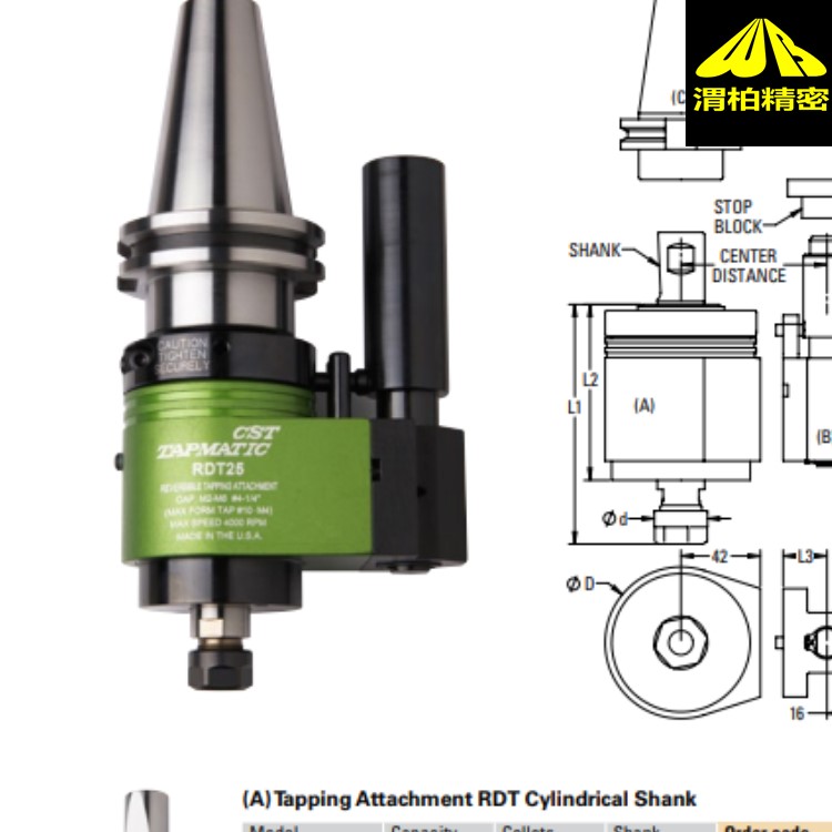 進口TAPMATIC攻絲刀具及Tapmatic同步攻絲可減少機器主軸磨損