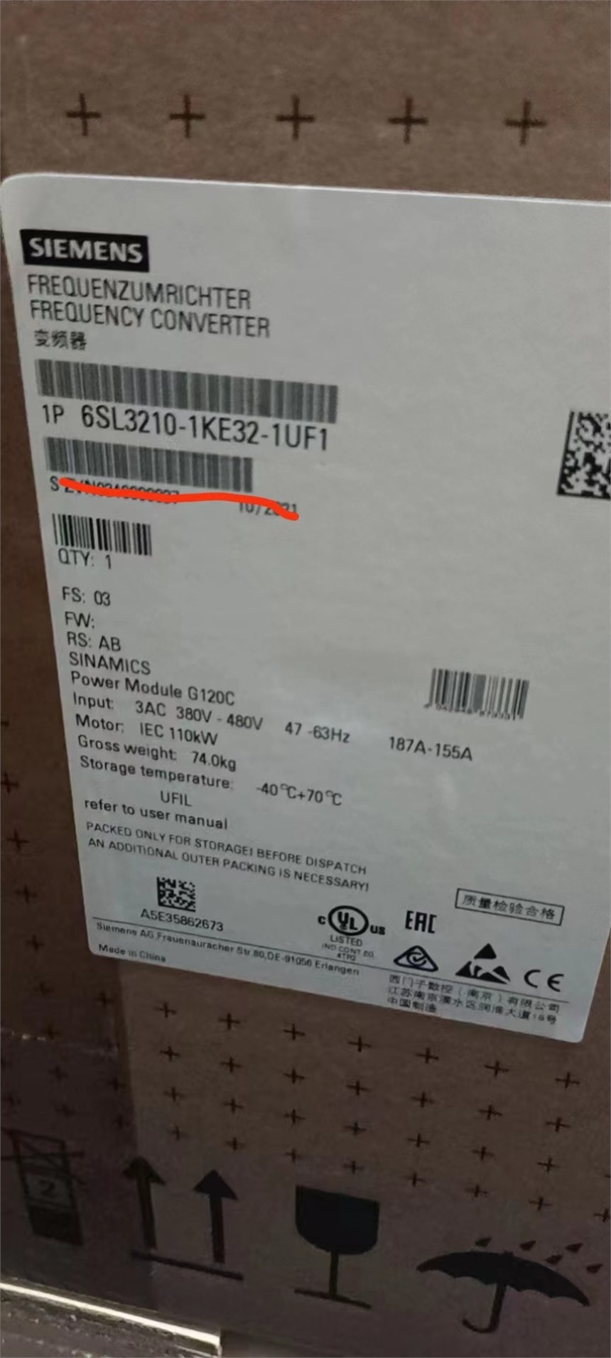 T(mn)G120C׃l132KW 6SL3210-1KE32-4UF1F(xin)؛