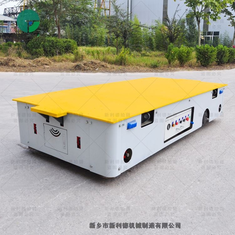 360度自由轉(zhuǎn)彎模具搬運 20t無軌電動平板車