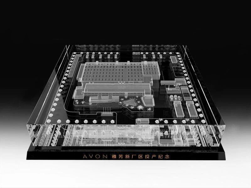 深圳廣州3D模型水晶內(nèi)雕紀(jì)念品大樓建成落成紀(jì)念贈(zèng)送嘉賓客戶禮品