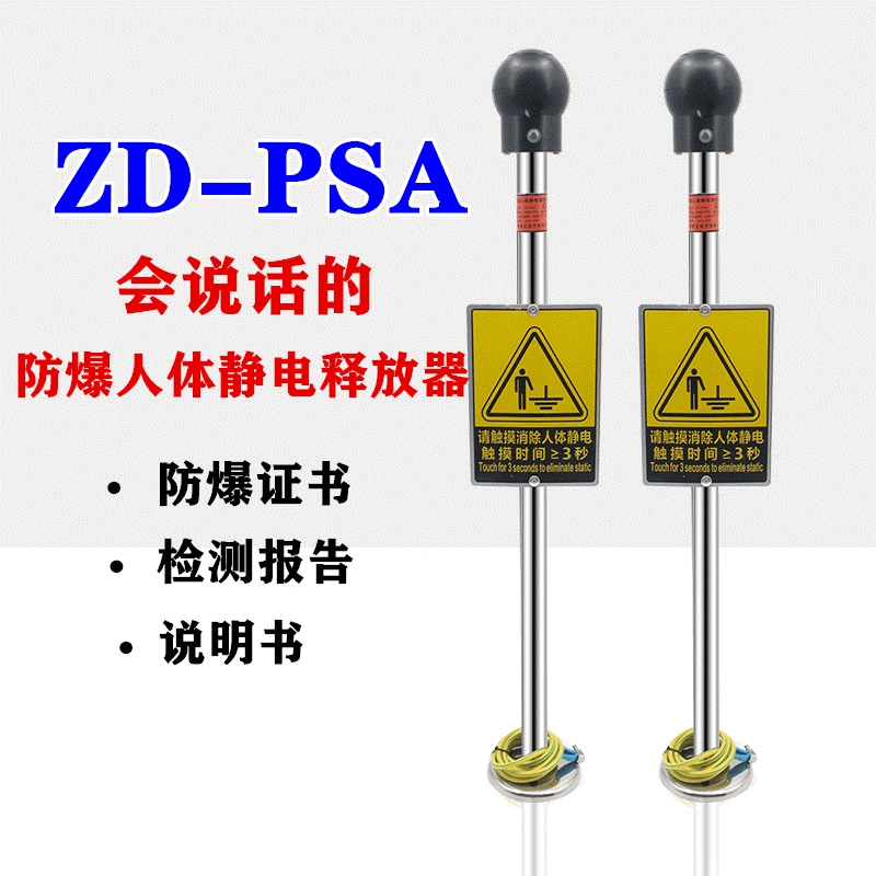 ZD-PSA聲光報(bào)警人體靜電釋放器除靜電人體靜電消除器