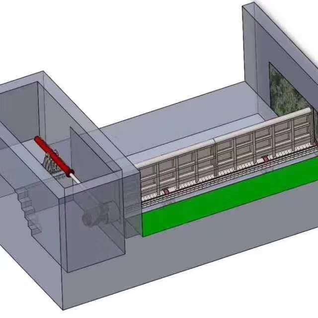 杭州底軸液壓雙控翻板閘門安裝步驟