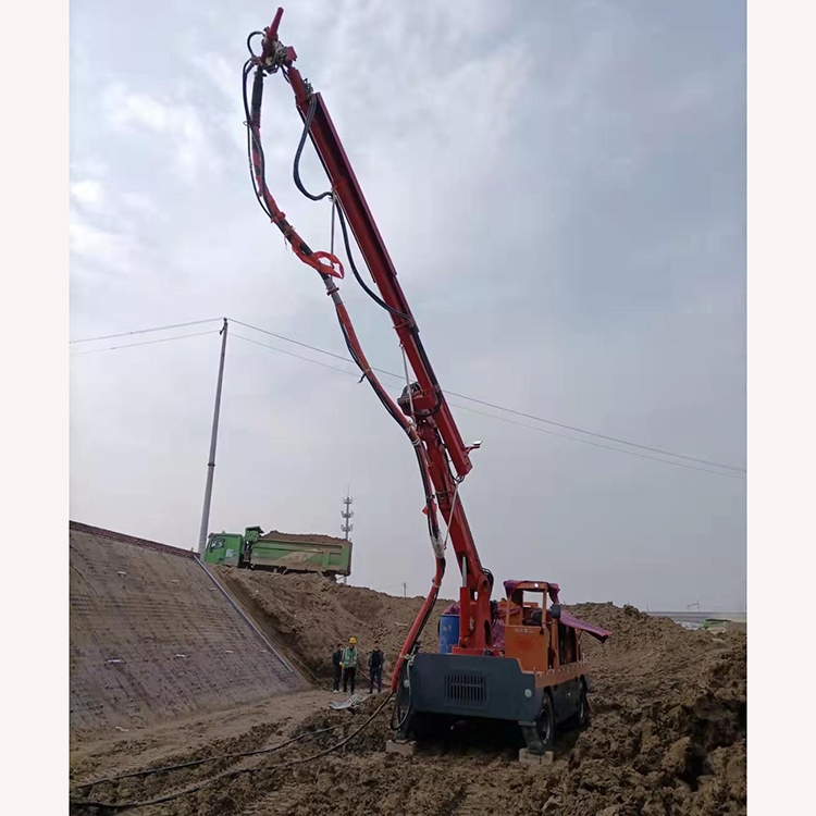 隧道工程噴漿車 基坑加固濕噴機(jī)械手臂 濕噴臺(tái)車