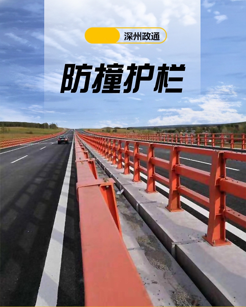 河北護(hù)欄廠 立交橋道路兩側(cè)橋梁防撞護(hù)欄 定制護(hù)欄防撞防護(hù)欄