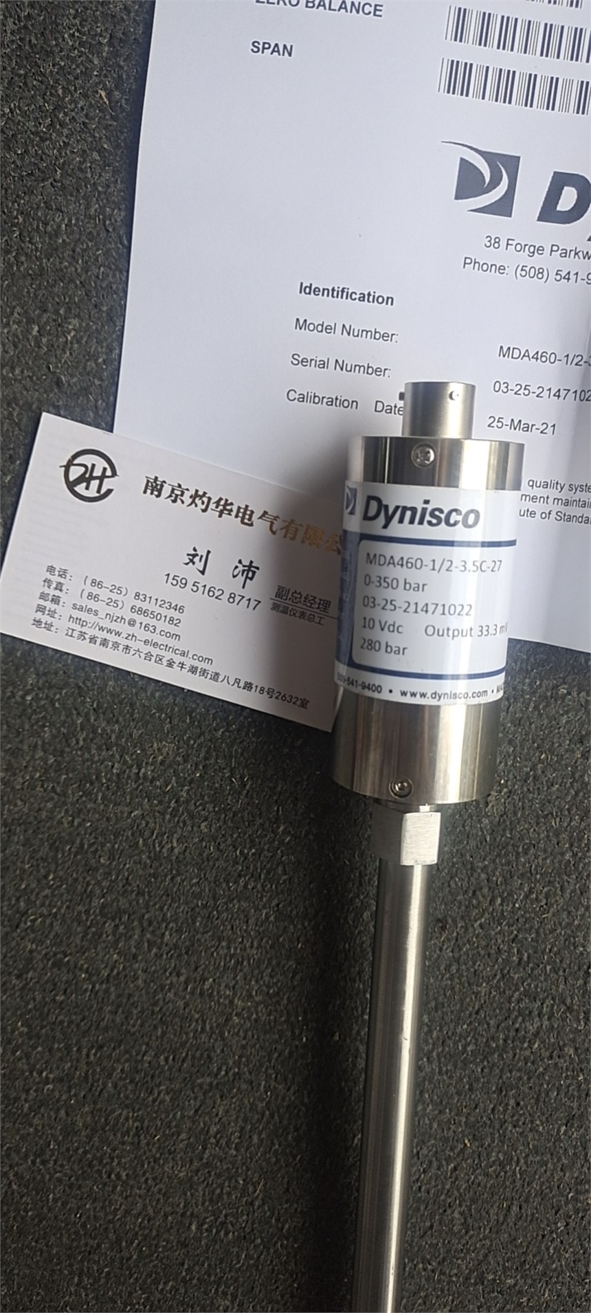 美國(guó)Dynisco熔體壓力傳感器MDA460-1/2-3.5C-27