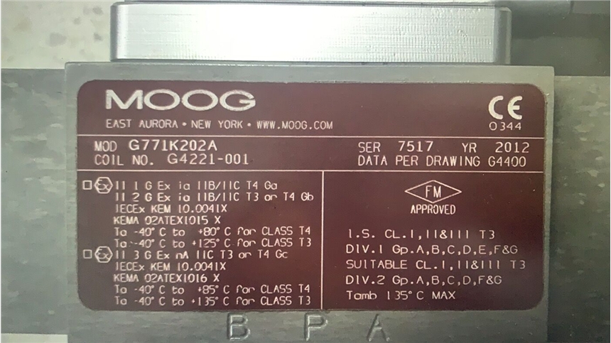 MOOG XEB15753-002-01 1件包裝