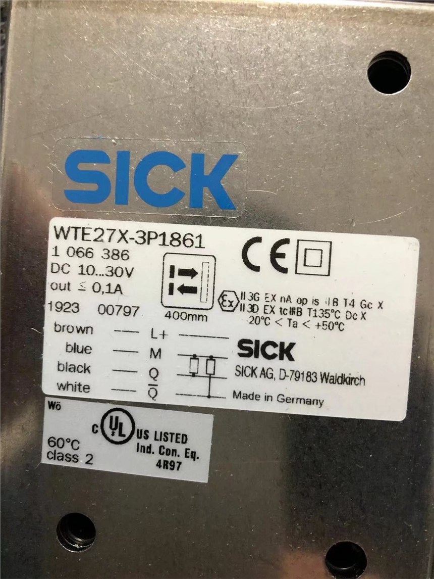 德國西克SICK光電開關(guān)WTE27X-3P1861