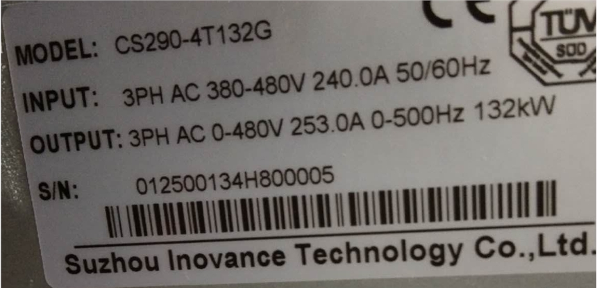 蘇州CS710-4T200GINOVANCECS710-4T220G變頻器