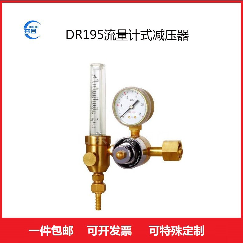 DR195流量計式氣體減壓閥黃銅減壓器氬氣表全銅壓力調節(jié)閥門