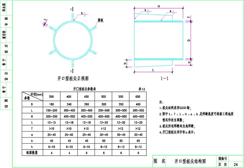 開口型樁尖結(jié)構(gòu)圖