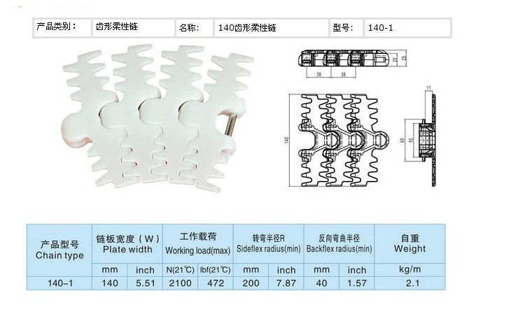 140齒形鏈