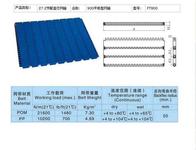 S900平板型網(wǎng)鏈