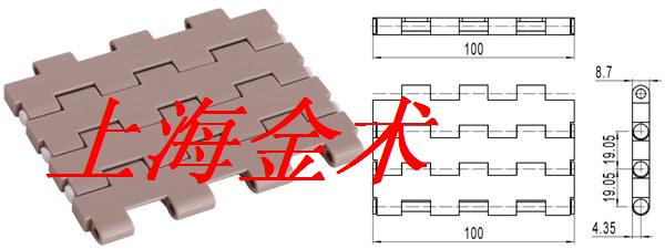 5935—100寬度全模制塑料網(wǎng)帶