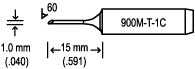 900M-T-1C烙鐵頭|白光900M烙鐵頭