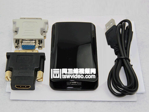 USB轉高清HDMI/DVI/VGA信號轉換器,可多顯示器顯示不同內容