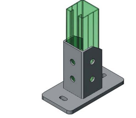 C型鋼支架-腳座