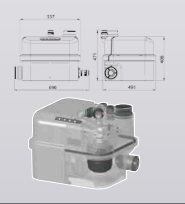 供應法國SFA污水提升器升利全能-莫托桑-motorsan cubic