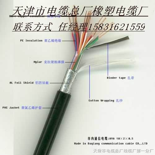 電纜[天津線纜]礦用通信電纜-MHYV電纜;