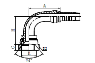 90°美制JIC內(nèi)螺紋74°內(nèi)錐面