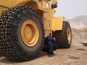 20.5-25輪胎加強保護鏈 礦山機車防滑鏈 防護鏈大全