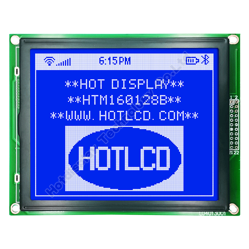 160X128 圖形LCD顯示屏T6963C HTM160128B渦輪流量計(jì)顯示屏