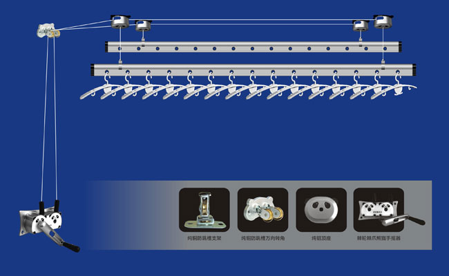 笑開(kāi)顏晾衣架|熊貓系列自動(dòng)晾衣架批發(fā)