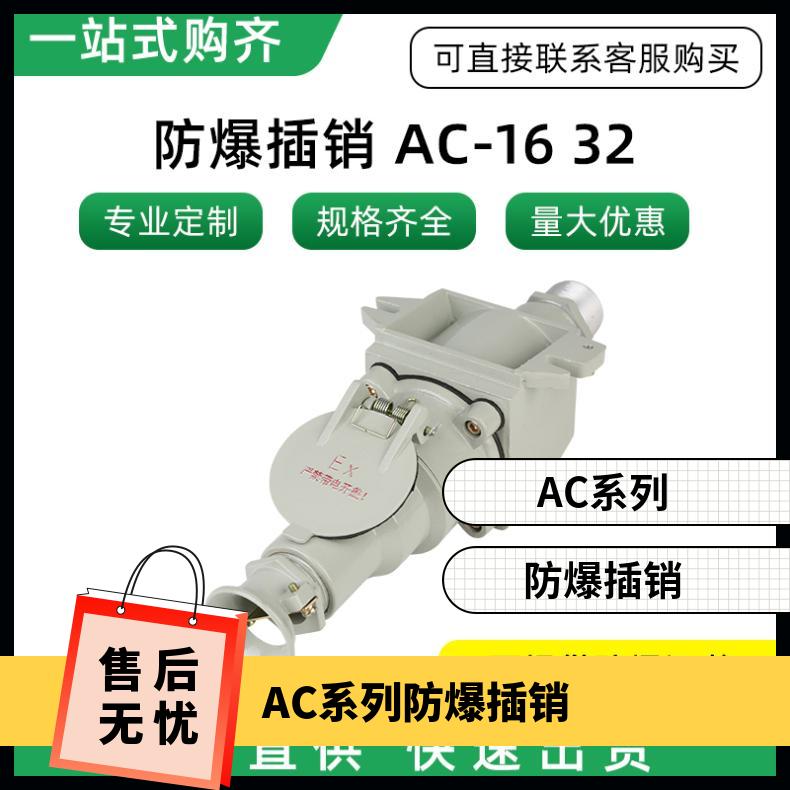 引入電纜口裝置G3\/4AC系列防爆插銷AC-16A四芯斜插220V380