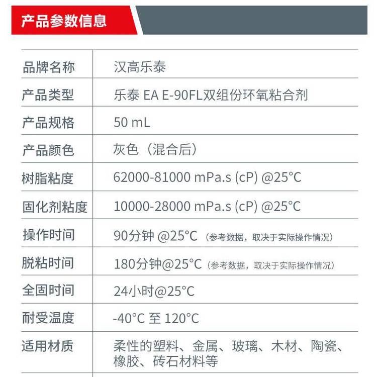 漢高樂(lè)泰EAE-90FL漢高環(huán)氧結(jié)構(gòu)膠