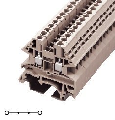 臺(tái)灣町洋\/DINKLE導(dǎo)軌端子DK2.5-N螺絲固定式一進(jìn)一出直通型接線端子