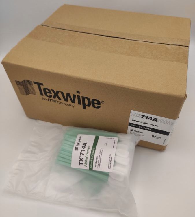 TEXWIPE棉簽TX714A取樣拭子扁平硬芯大頭，潔凈，吸水性好