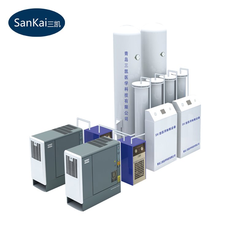 大型分子篩制氧機三凱醫(yī)用中心供氧設(shè)備變壓吸附制氧