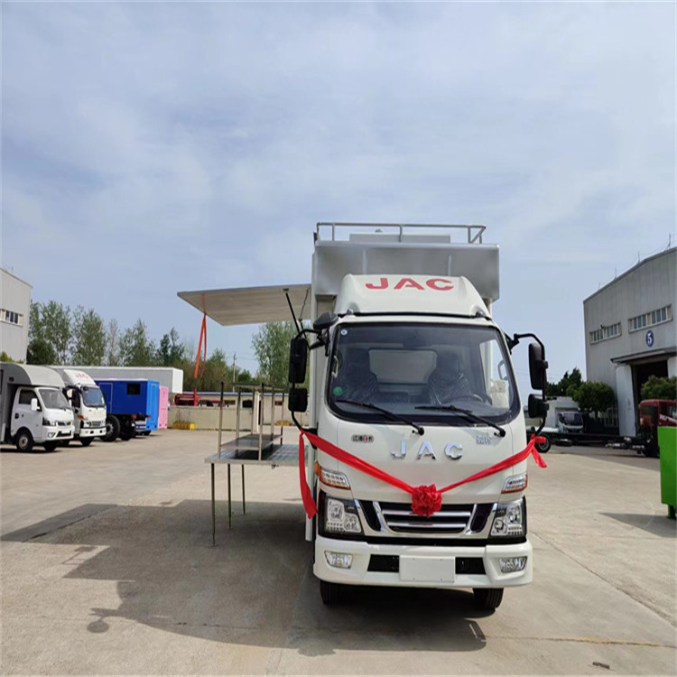 美食小吃快餐車農(nóng)村流動酒席餐車早點食品配送車藍牌