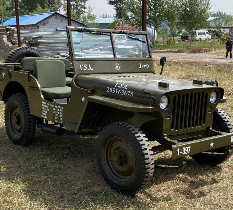 jeep越野車二戰(zhàn)美國威利斯MB復(fù)古車工廠美式可動(dòng)軍事模型吉普車