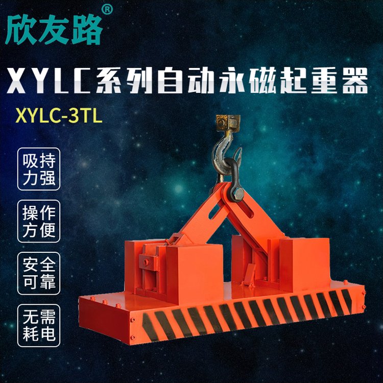 欣友路XYLC系列自動(dòng)永磁起重器吊鋼板專用吊具吸盤鋼板吊裝器