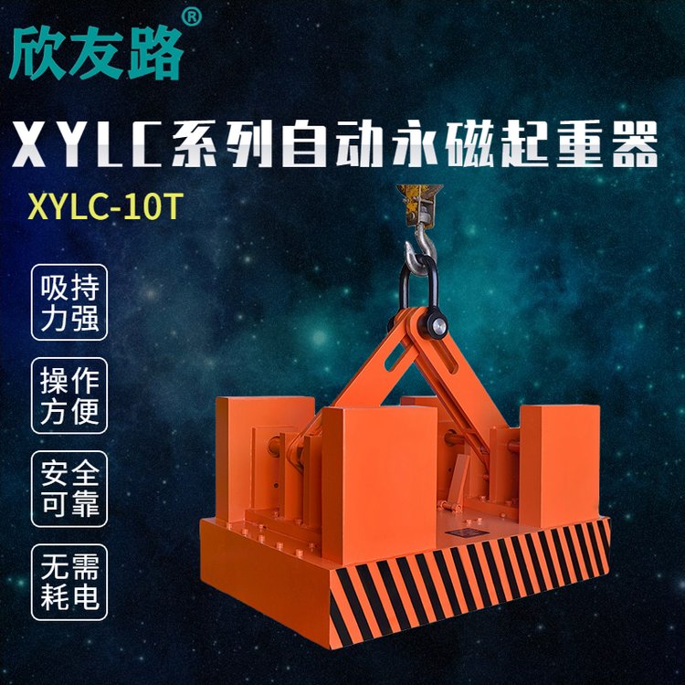 欣友路XYLC系列自動永磁起重器鋼板起重自吸式永磁鐵吊具