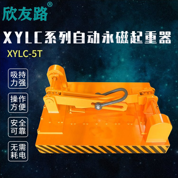 欣友路XYLC系列自動(dòng)永磁起重器起重吊具吸盤鋼板專用磁力吊具