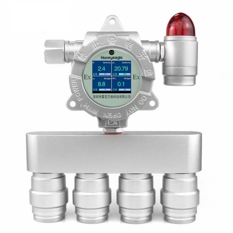 圣凱安科技四合一氣體檢測儀有毒有害可燃氨氣一氧化碳氧氣報(bào)警器