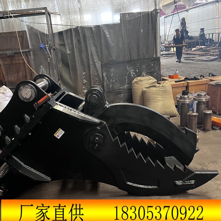 液壓樹(shù)根剪切機(jī)中具60挖樹(shù)根剪挖抓式斷根機(jī)拔根夾子