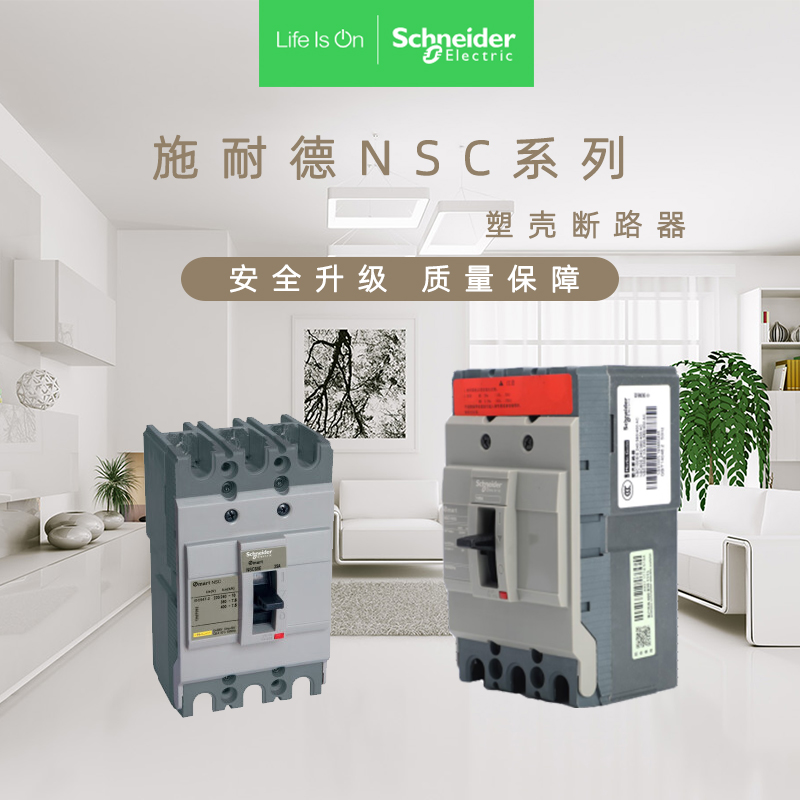 施耐德電氣配電保護斷路器NSC100S18kA100A3P3TNSC100S3100N