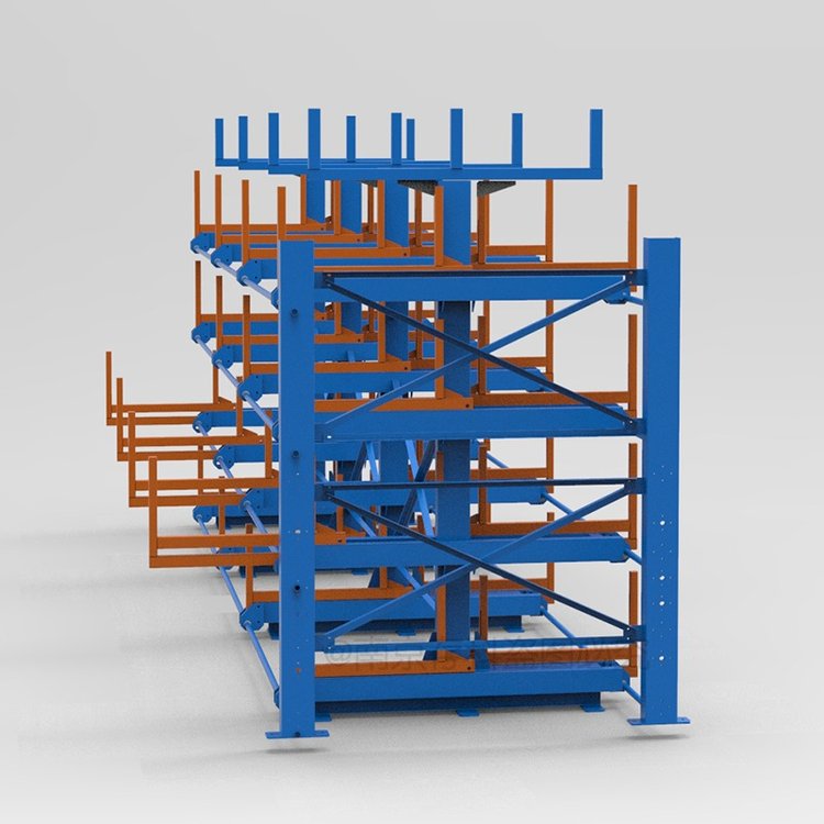 伸縮懸臂貨架CK-SS-02存放長型物料鋼管存儲架存科