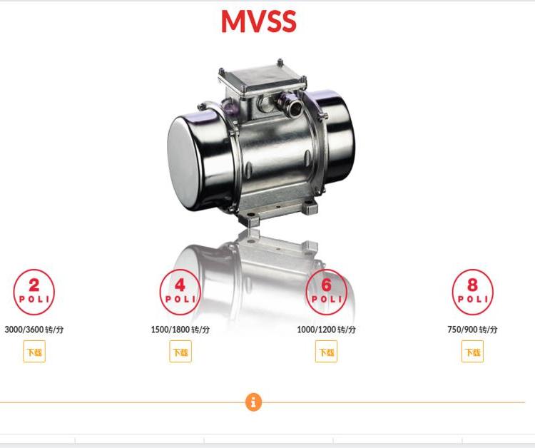 italvibras電動振動器4個(gè)軸承支撐在相反方向同步旋轉(zhuǎn)