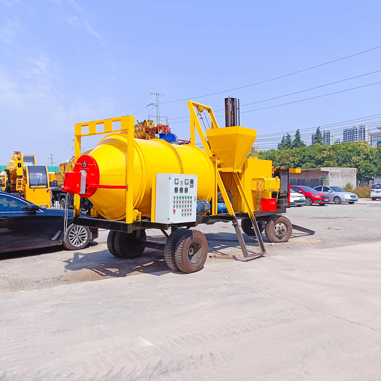 筑養(yǎng)路瀝青混凝土拌合機(jī)柴油加熱混合料再生設(shè)備拖車式1-5方定做