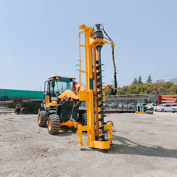 履帶式山地專用光伏鉆機(jī)基建鑿巖兩用打樁機(jī)一天300個孔省時省力